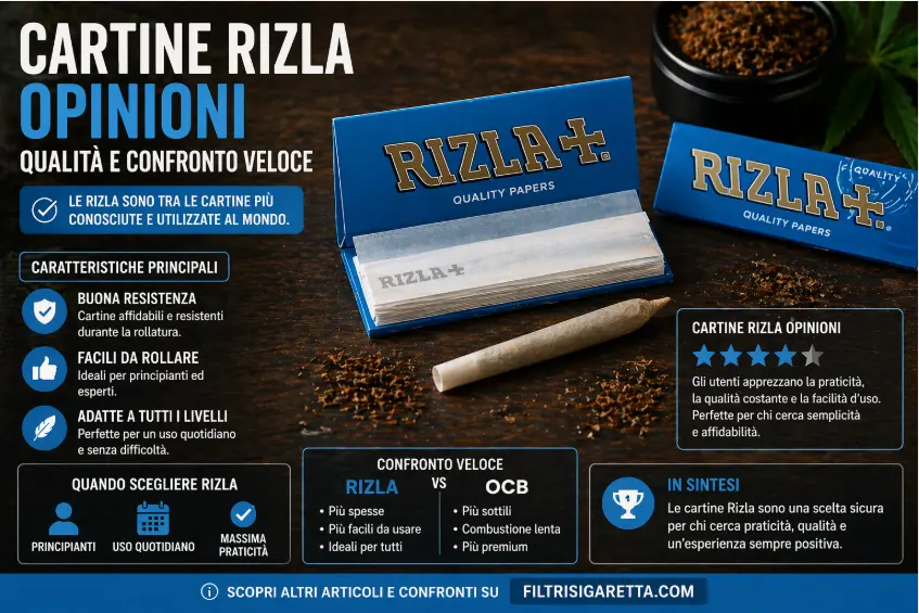 cartine rizla opinioni recensione cartine rizla