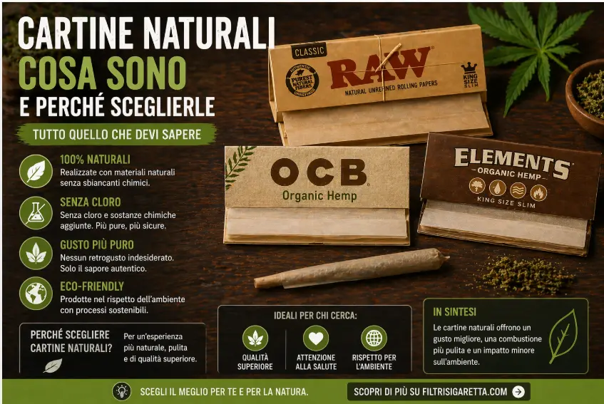 cartine naturali cosa sono cartine organic hemp