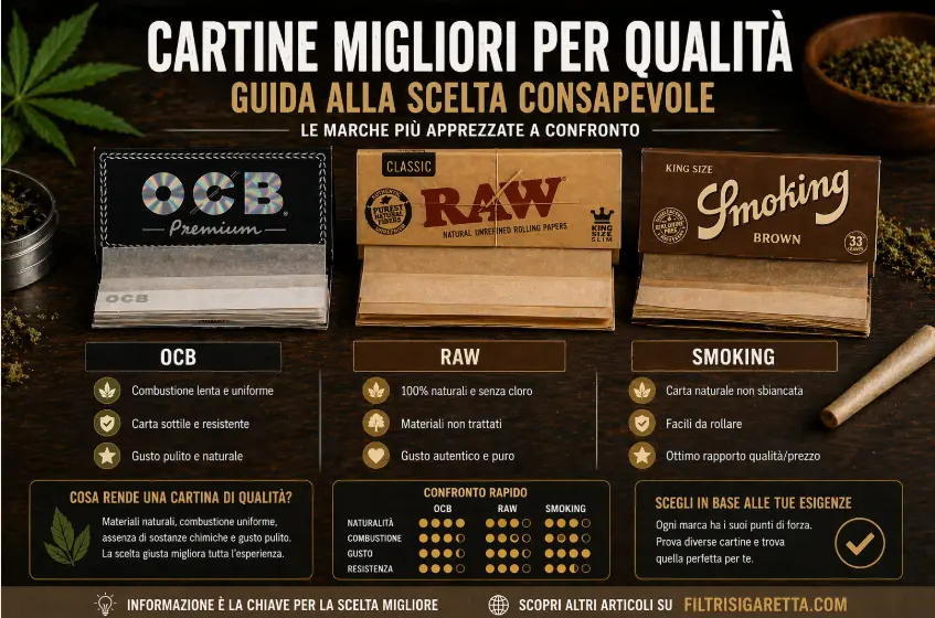 cartine migliori per qualità confronto cartine premium