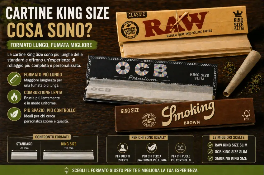 cartine king size cosa sono cartine lunghe