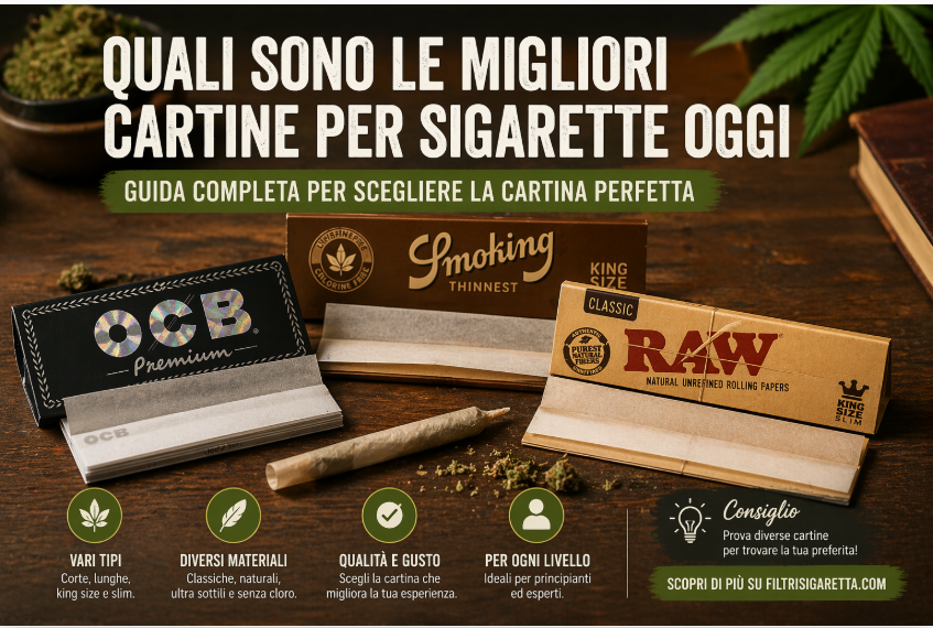 migliori cartine per sigarette guida confronto cartine