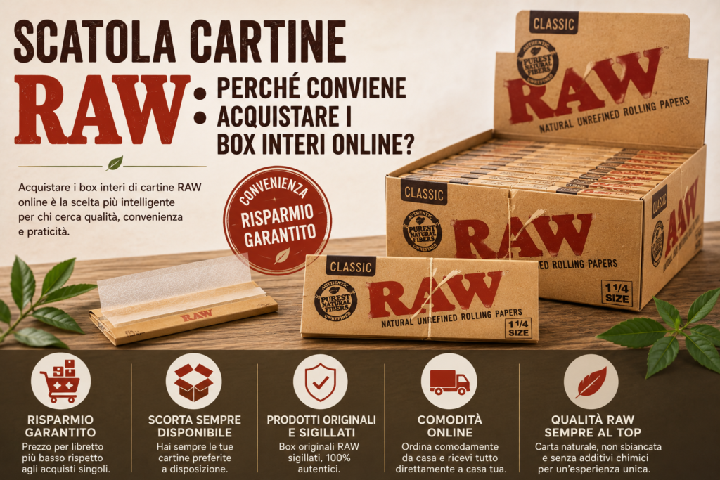 scatola cartine RAW